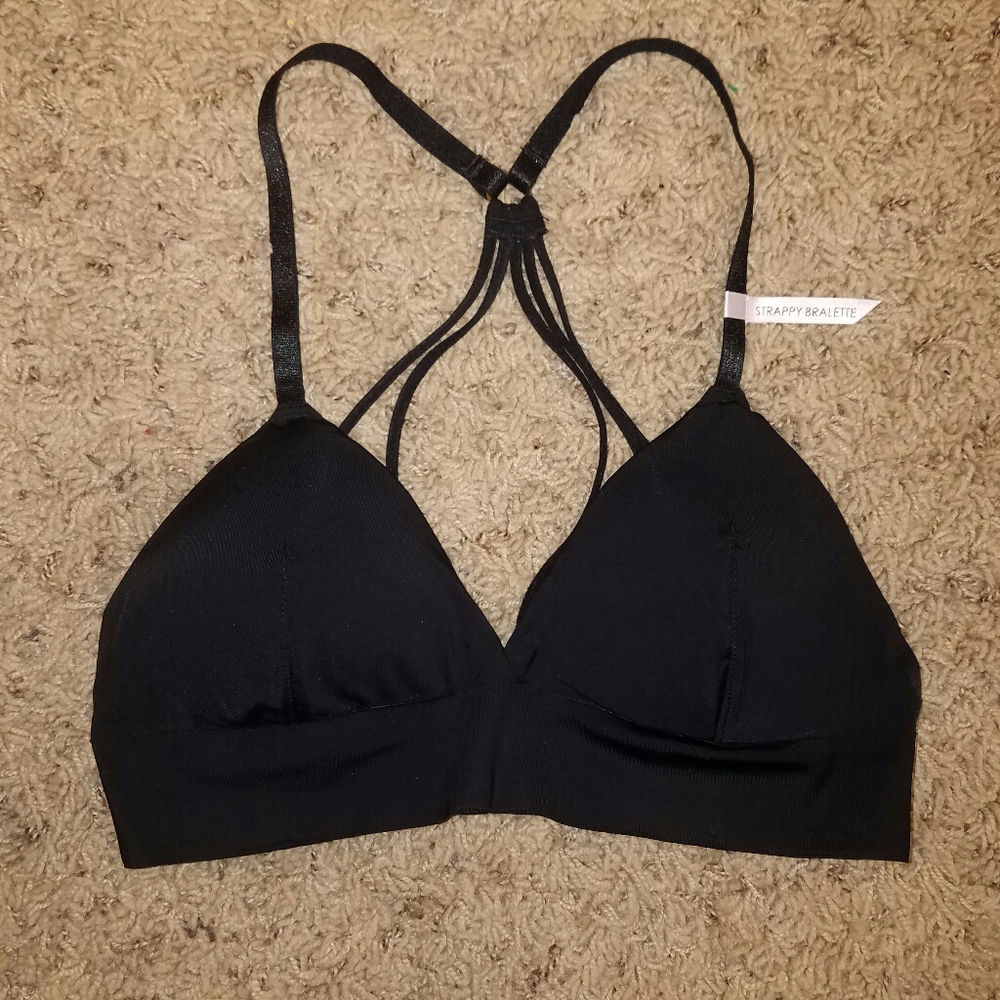 NWT Strappy Black Bralette
